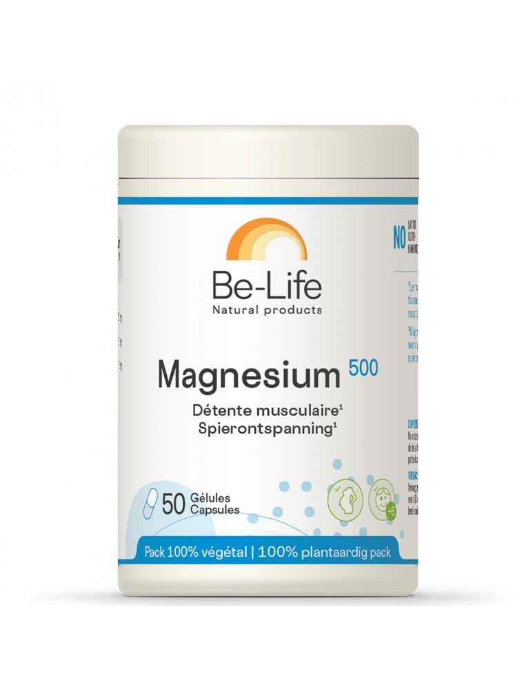 Image principale de la modale pour Magnésium 500 - Tonus et Détente 50 gélules - Be-Life