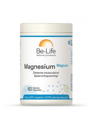 Image de Magnésium Magnum - Energie et Détente 60 gélules - Be-Life depuis Résultats de recherche pour "energie-gelules"