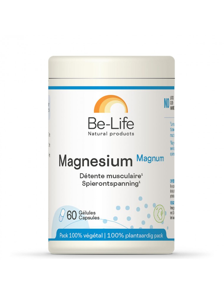 Image principale de la modale pour Magnésium Magnum - Energie et Détente 60 gélules - Be-Life