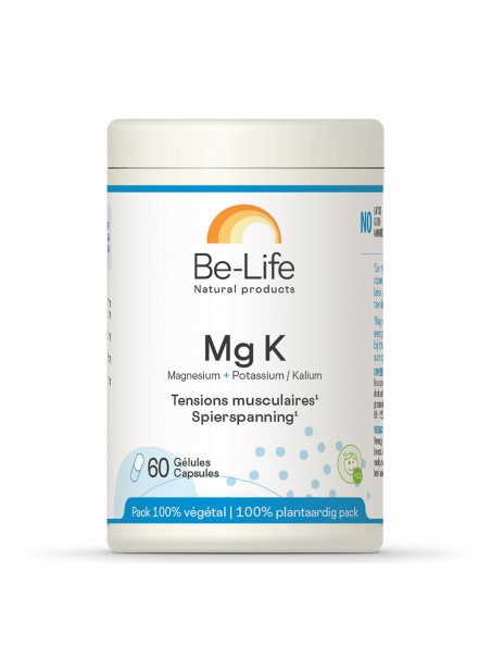 Image principale de Mg K - Crampes et Tensions musculaires 60 gélules - Be-Life