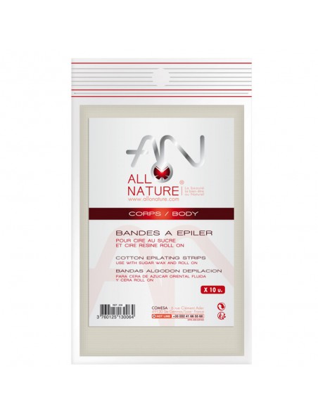 Achetez Bandes de Coton - Bandes pour Epilation 10 bandes - Allo Nature à l'herboristerie Louis Image principale de Bandes de Coton - Bandes pour Epilation 10 bandes - Allo Nature