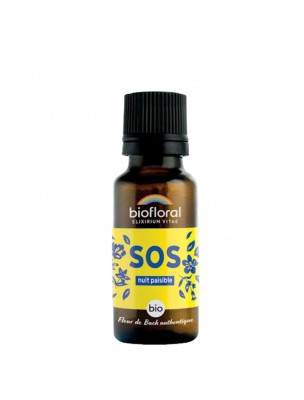 Image de SOS Nuit Paisible Bio -Complexe Secours Fleurs de Bach Granules 19,5 g - Biofloral depuis PrestaBlog