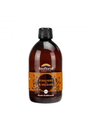 Image de Vinaigre des 4 voleurs Bio - Recette originale 500 ml - Biofloral via Eau de Sainte Rita sans alcool