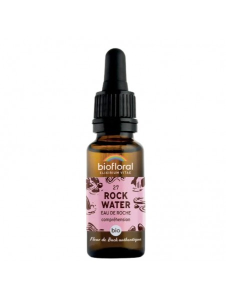 Image principale de Rock water n°27 - Acceptation et Compréhension Bio aux Fleurs de Bach 20 ml - Biofloral