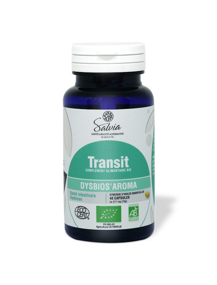 Image principale de la modale pour Dysbios'Aroma Bio - Transit 40 capsules d'huiles essentielles - Salvia