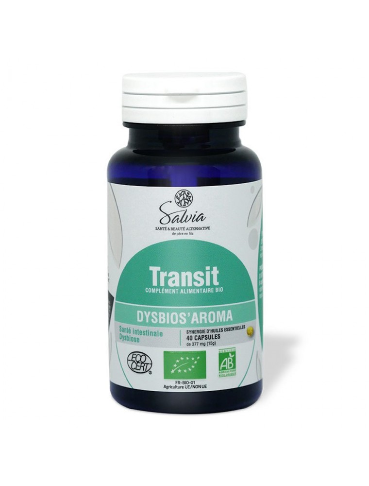 Image principale de la modale pour Dysbios'Aroma Bio - Transit 40 capsules d'huiles essentielles - Salvia