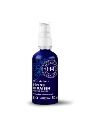 Image de Pépins de Raisin Bio - Huile végétale de Vitis Vinifera 50 ml - Herbes et Traditions depuis Commandez les produits Herbes et Traditions à l'herboristerie Louis