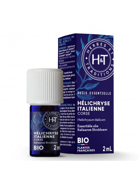 Image principale de Hélichryse italienne Bio - Huile essentielle Helichrysum italicum 2 ml - Herbes et Traditions