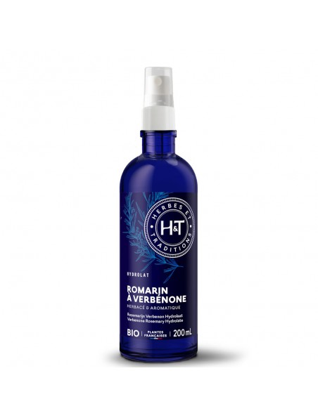 Image principale de Romarin à verbénone Bio - Hydrolat de Rosmarinus Officinalis 200 ml - Herbes et Traditions