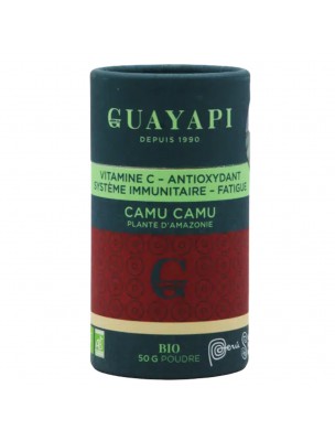 Image de Camu Camu Bio - Vitamine C et Antioxydant poudre 50 g - Guayapi depuis Médecines du Monde : Produits Naturels et Traditionnels