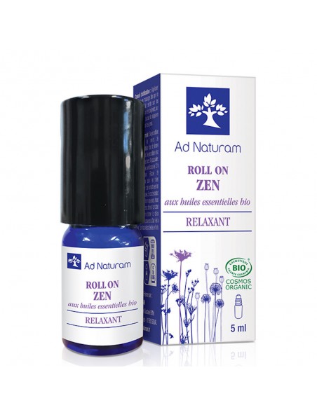 Image principale de Roll-On Zen Bio - Synergie d'Huiles essentielles 5 ml - Ad Naturam