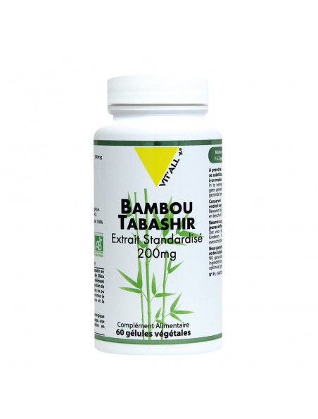 Image principale de Bambou Tabashir 500mg Bio - Articulations 60 gélules végétales - Vit'all+