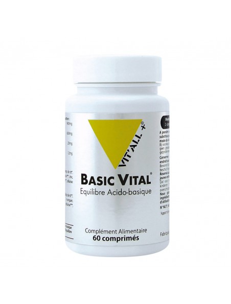 Achetez Basic-Vital - Equilibre-Acido-basique 60 comprimés - Vit'all+ à l'herboristerie Louis Image principale de Basic-Vital - Equilibre-Acido-basique 60 comprimés - Vit'all+