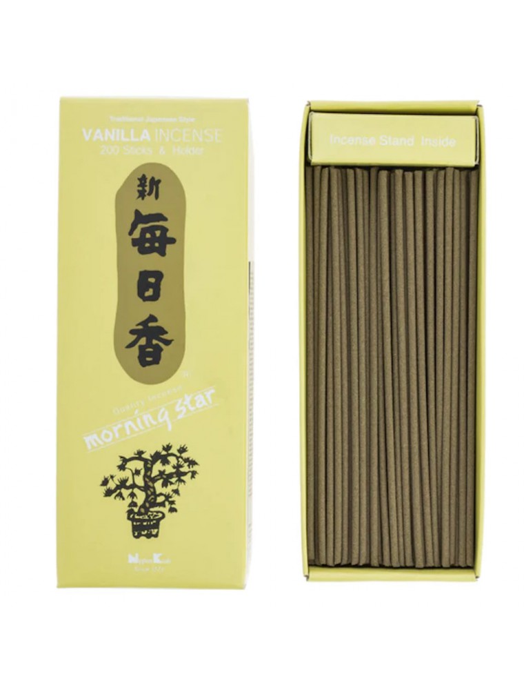 Image principale de la modale pour Morning Star Vanille - Encens Japonnais 200 Bâtonnets