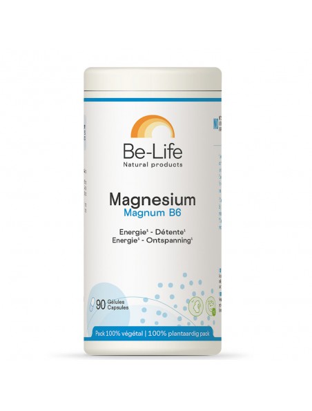 Image principale de Magnésium Magnum B6 - Energie et Anti-fatigue 90 gélules - Be-Life