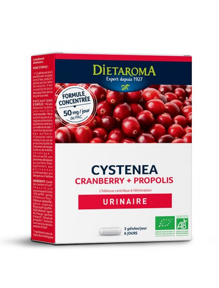Image principale de la modale pour Cysténéa Bio - Système urinaire 20 gélules - Dietaroma