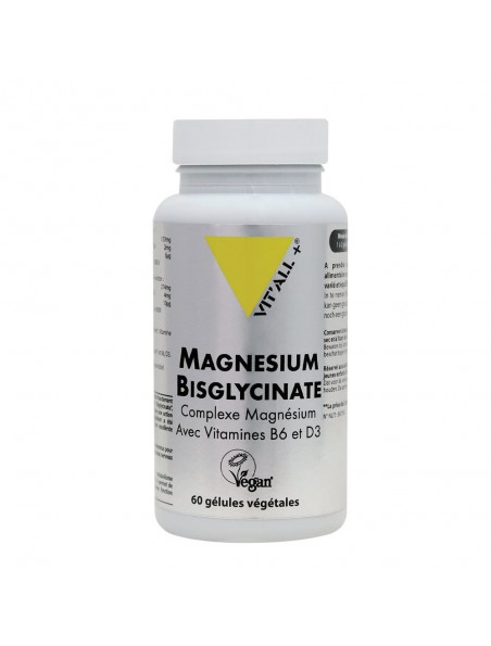 Image principale de Magnésium Bisglycinate - Détente 60 gélules - Vit'all+
