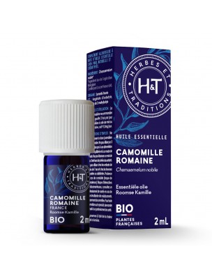 Image de Camomille Romaine Bio - Huile essentielle de Chamaemelum noblle 2 ml - Herbes et Traditions depuis Aromathérapie : huiles essentielles unitaires pour votre bien-être