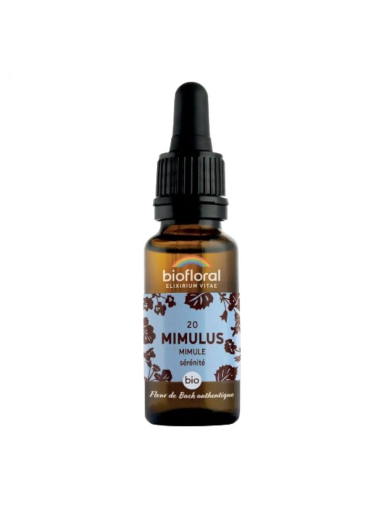 Image principale de la modale pour Mimulus Mimule n°20 - Confiance et Sérenité Bio aux fleurs de Bach 20 ml - Biofloral