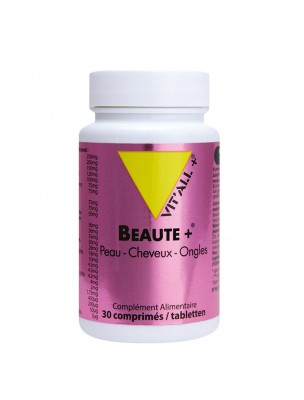 Image de Beauté + - Peau, Cheveux et Ongles 30 comprimés - Vit'all+ depuis Résultats de recherche pour "Glucosamine, Ch"