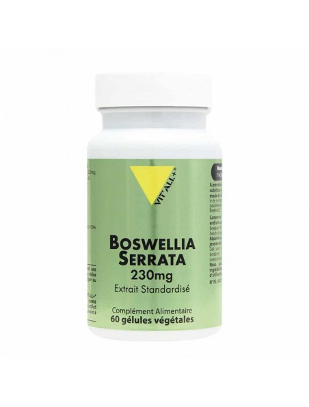 Image principale de Boswellia Serrata 230mg - Articulations et Digestion 60 gélules végétales - Vit'all+