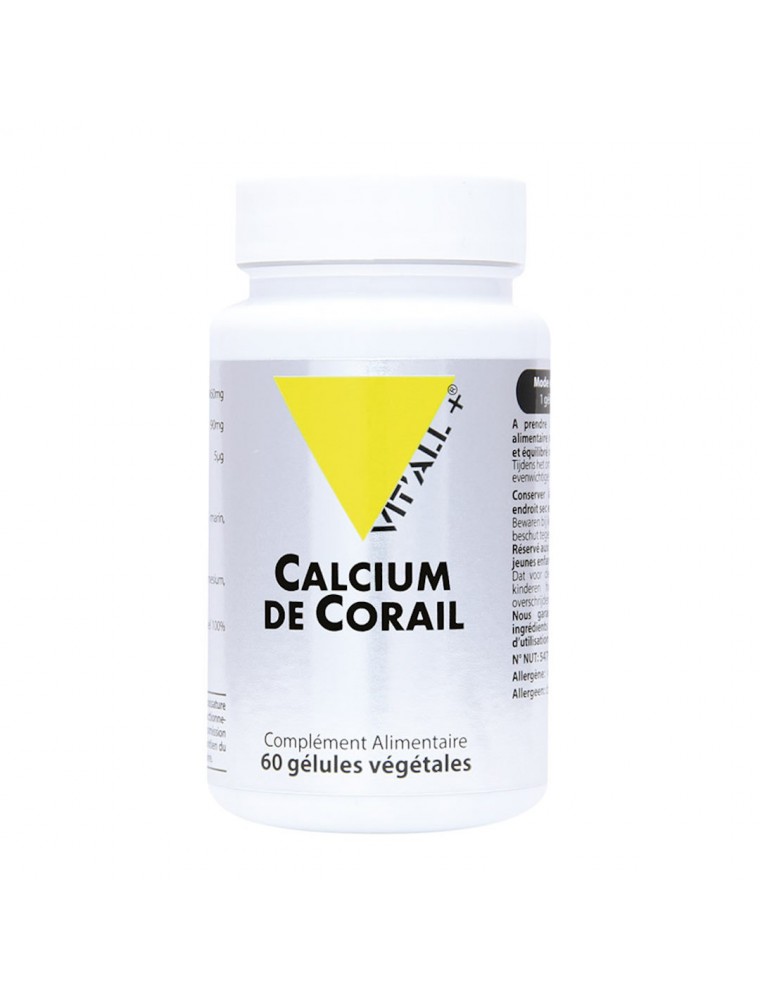 Image principale de la modale pour Calcium de Corail - Immunité et Ossature 60 gélules végétales - Vit'all+