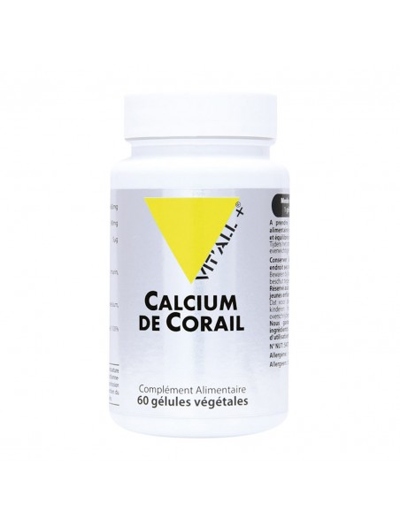 Achetez Calcium de Corail - Immunité et Ossature 60 gélules végétales - Vit'all+ à l'herboristerie Louis Image principale de Calcium de Corail - Immunité et Ossature 60 gélules végétales - Vit'all+