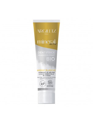 Image de Dentifrice bio Citron - Blanchissant - Argiles blanche et jaune 75ml - Argiletz via Huile vivifiante Citrus 100ml - Weleda