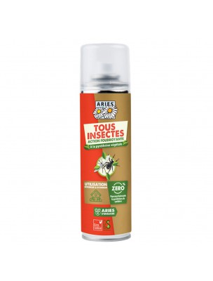 Image de Spray Insecticide Action Foudroyante - Tous Insectes 200 ml - Aries depuis Désinfection de l'habitat - Produits naturels pour une maison saine