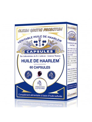 Image de Huile de Haarlem Originale - Détox et Articulations 60 capsules - Laboratoires Lefevre depuis Résultats de recherche pour "Huile de Haarle"