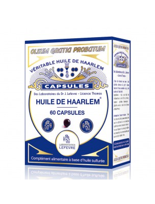 Image de Huile de Haarlem Originale - Détox et Articulations 60 capsules - Laboratoires Lefevre depuis Résultats de recherche pour "onagre-capsules"