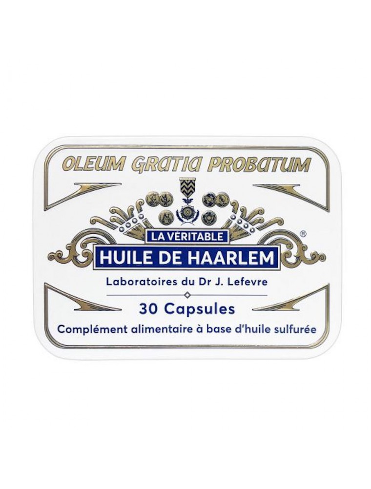 Image principale de la modale pour Huile de Haarlem Originale - Détox et Articulations 30 capsules Boîte collector - Laboratoires Lefevre