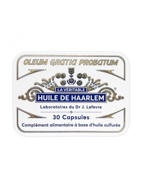 Image principale de Huile de Haarlem Originale - Détox et Articulations 30 capsules Boîte collector - Laboratoires Lefevre