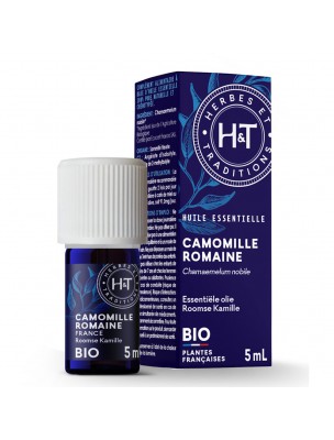 Image de Camomille Romaine Bio - Huile essentielle Chamaemelum noblle/Anthemis Nobilis 5 ml - Herbes et Traditions depuis Résultats de recherche pour "Sommeil Bio - E"