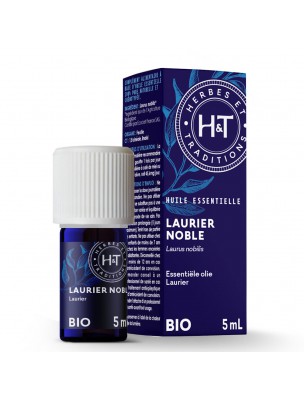 Image de Laurier noble Bio - Huile essentielle Laurus nobilis 5 ml - Herbes et Traditions via Estragon Bio - Huile essentielle d'Artemisia dranunculus 5 ml - Herbes et Traditions