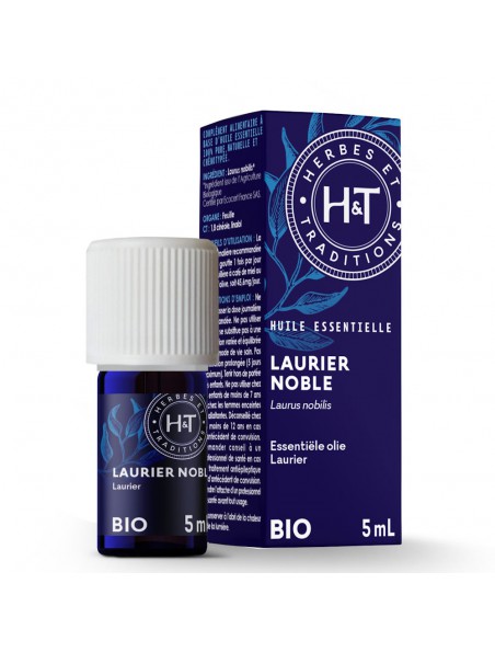 Image principale de Laurier noble Bio - Huile essentielle Laurus nobilis 5 ml - Herbes et Traditions