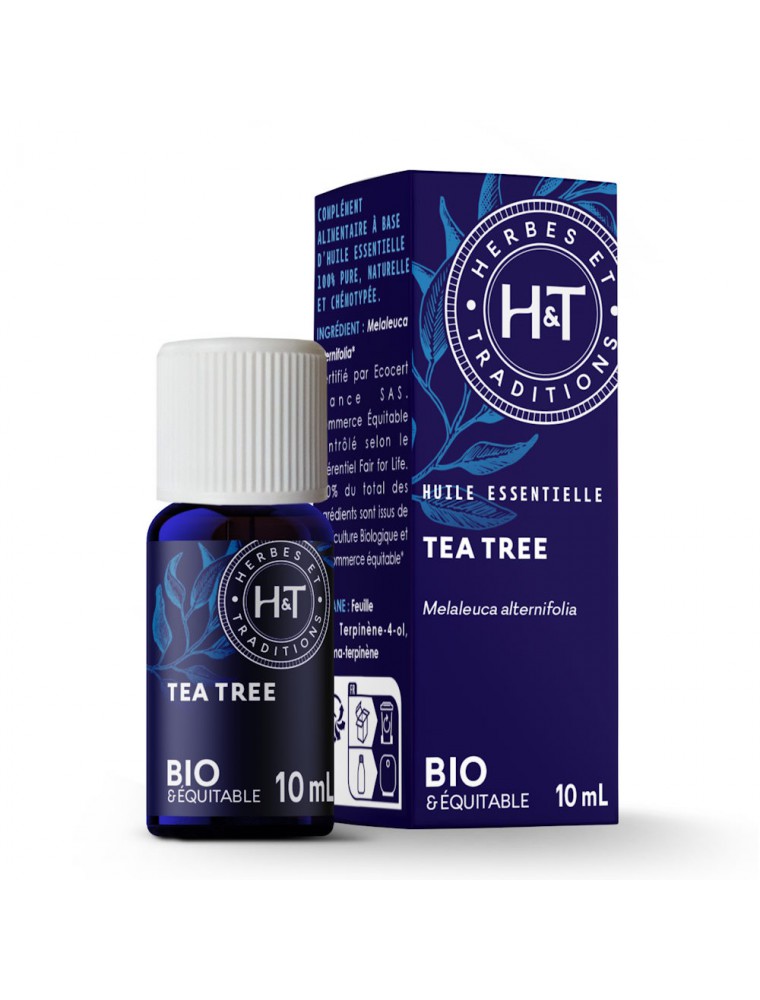 Image principale de la modale pour Tea Tree Bio - Huile essentielle de Melaleuca Alternifolia 10 ml - Herbes et Traditions