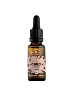 Image de Hornbeam Charme n°17 - Force et Volonté Bio aux Fleurs de Bach 20 ml - Biofloral depuis Achetez les produits Biofloral à l'herboristerie Louis