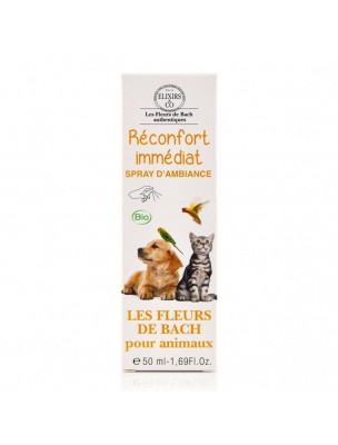 Image de Spray d'Ambiance pour Animaux Bio aux Fleurs de Bach - Réconfort Immédiat 50 ml - Elixirs and Co depuis Résultats de recherche pour "50 ml brown gla"