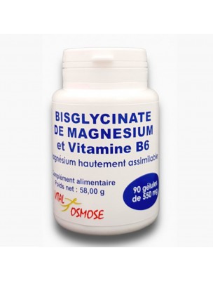 Image de Bisglycinate de Magnésium et Vitamine B6 - Détente et Relaxation 90 gélules - Qualidiet depuis PrestaBlog