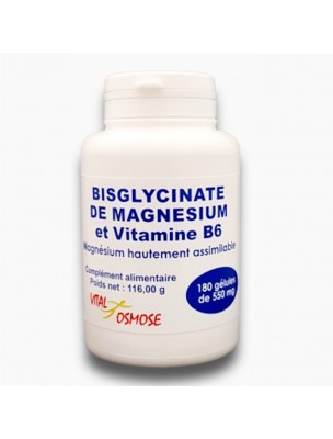 Image de Bisglycinate de Magnésium et Vitamine B6 - Détente et Relaxation 180 gélules - Qualidiet depuis Découvrez nos compléments alimentaires naturels