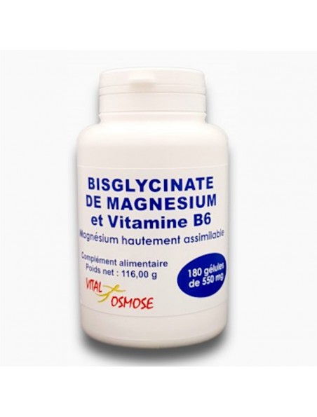 Image principale de Bisglycinate de Magnésium et Vitamine B6 - Détente et Relaxation 180 gélules - Qualidiet