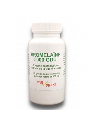 Image 69114 supplémentaire pour Bromelaïne 5000 GDU - Digestion 60 gélules - Qualidiet