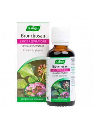 Image de Bronchosan - Respiration 50 ml - A.Vogel via A.Vogel Santasapina Sirop Sans Alcool - Respiration 200 ml