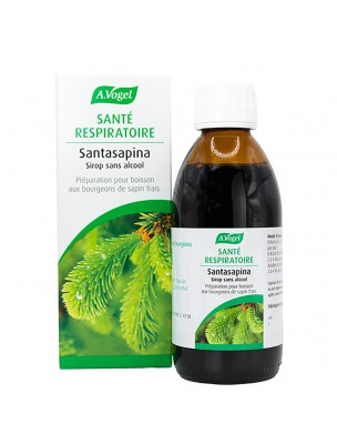 Image de Santasapina Sirop Sans Alcool - Respiration 200 ml - A.Vogel via A.Vogel - Echinaforce Spray - Maux de Gorge 30 ml