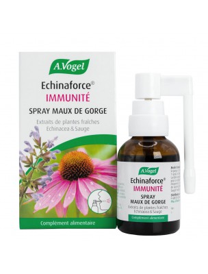 Image de Echinaforce Spray - Maux de Gorge 30 ml - A.Vogel depuis Achetez les produits A. Vogel à l'herboristerie Louis