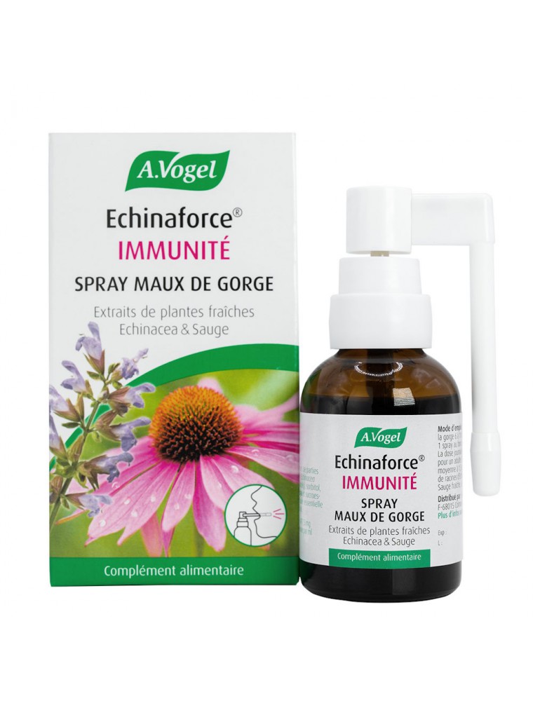 Image principale de la modale pour Echinaforce Spray - Maux de Gorge 30 ml - A.Vogel