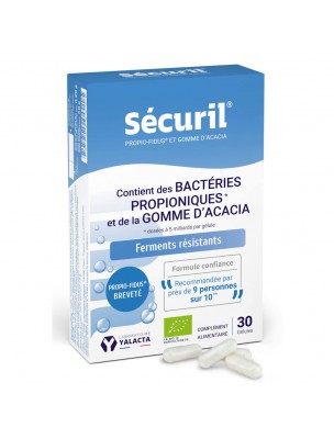 Image de Sécuril - Flore Intestinale 30 gélules - Yalacta depuis Kéfir de Lait Bio Yalacta - Digestion - Probiotiques