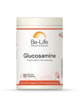 Image de Glucosamine d'origine marine - Articulations 60 gélules - Be-Life depuis Commandez les produits Be-Life à l'herboristerie Louis