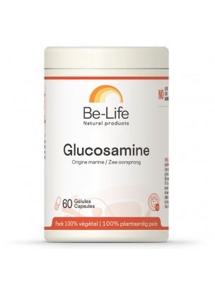 Image de Glucosamine d'origine marine - Articulations 60 gélules - Be-Life via Spiruline Bio - Energie Nature et Partage